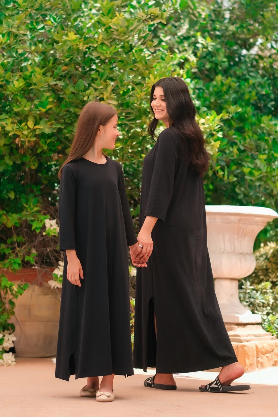 Long black t shirt dress online